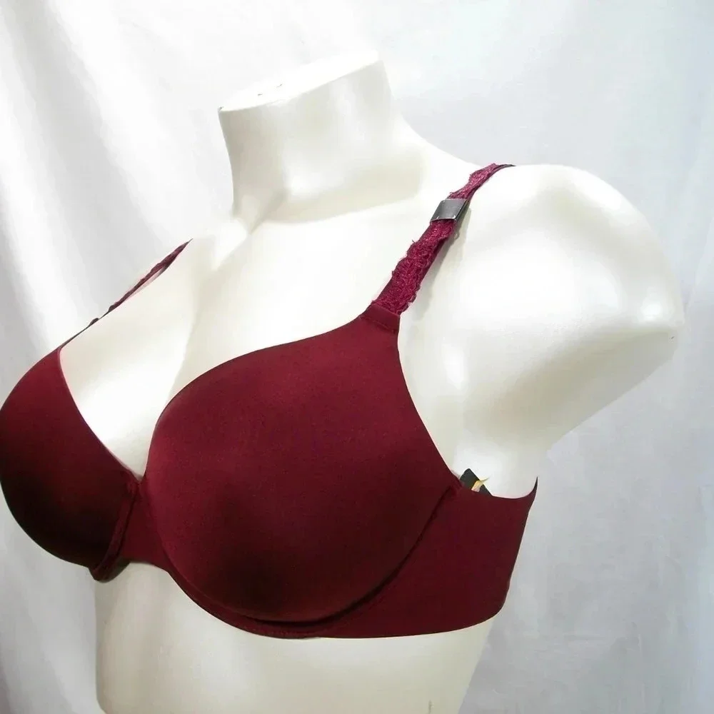 40C Paramour 135035 Lissa‎ Contour UW Bra Burgundy NWT